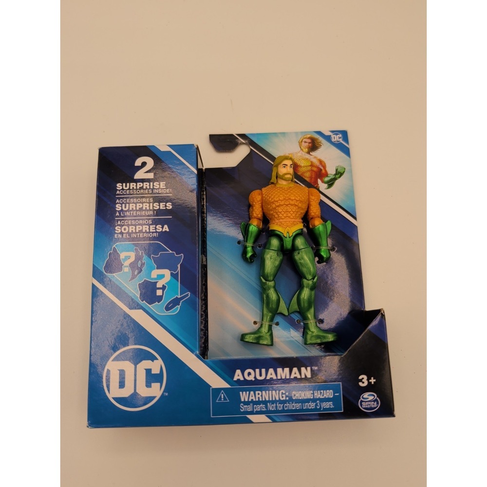DC Aquaman 4 inch Action Figure‎ Spin Master Justice League Surprise Accessories